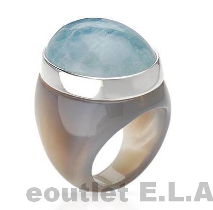87ct NATURAL AGATE N QUARTZ RING 925 SILVER-s9